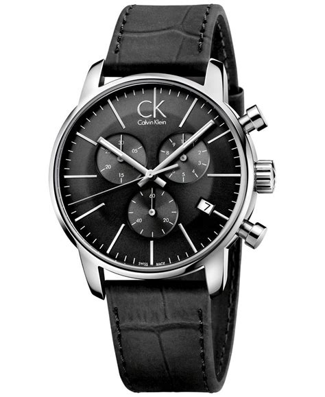 calvin klein leather watches.